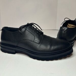 Dolce & Gabbana grained derby shoes black men size US 10 leather vibram lace-up